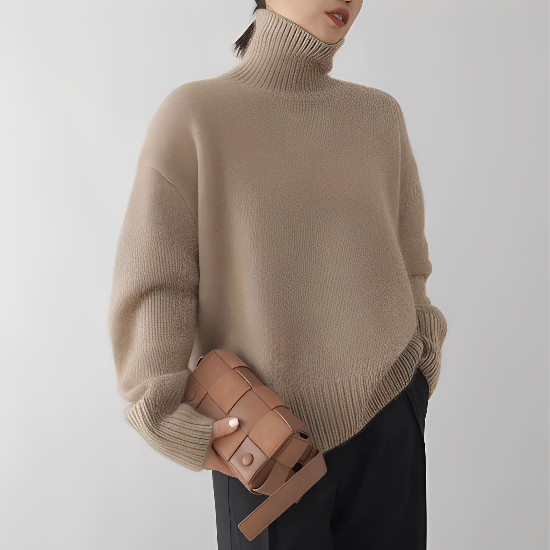 Clementine - Lässiger Damenpullover mit Rollkragen