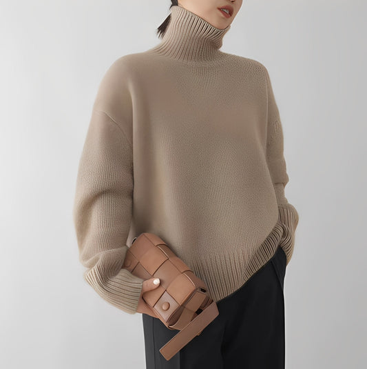 Clémentine - Stylish women's turtleneck sweater