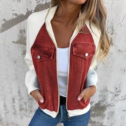 Libby - Bequeme Damen-Jeansjacke mit Raglanärmeln
