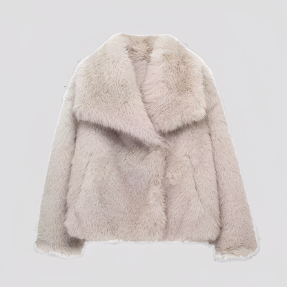 Jennifer - Modern women's jacket made of faux fur