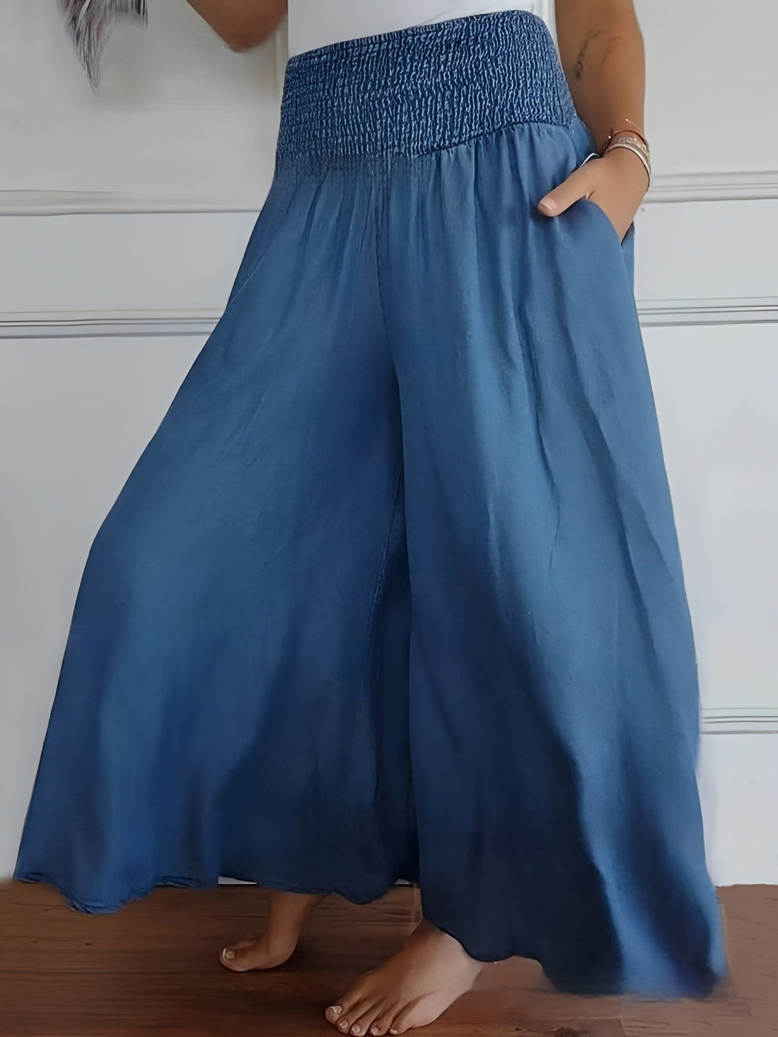 Halle - Bequeme Hose mit weitem Bein und Taschen für Damen