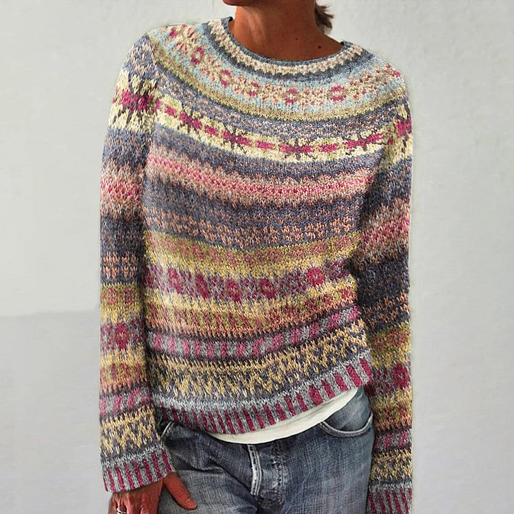 Olivia – Pullover mit Strickmuster