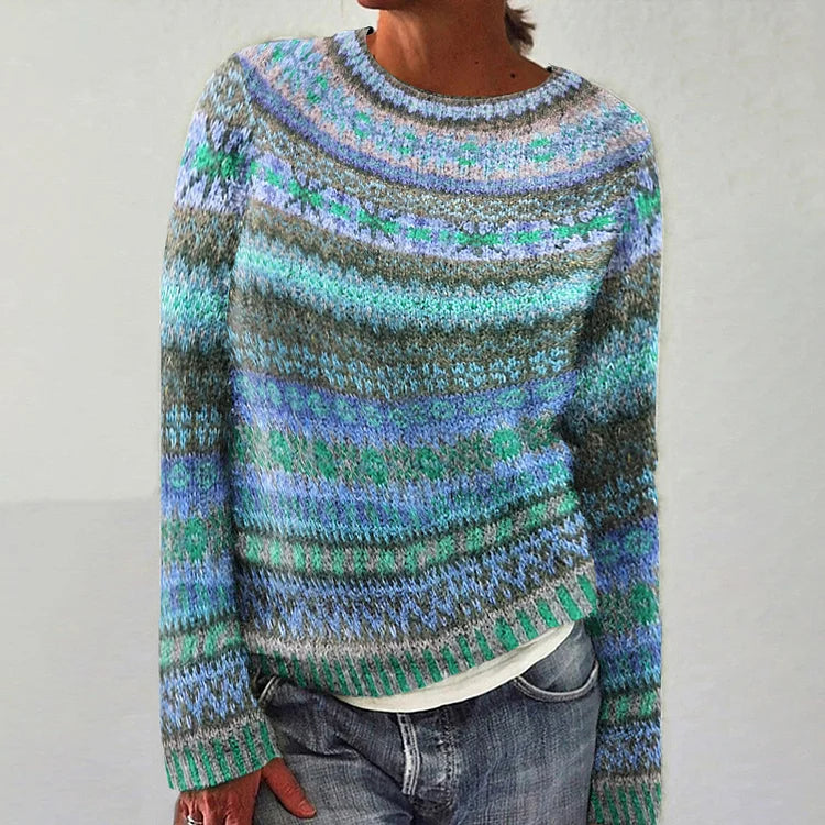 Olivia – Pullover mit Strickmuster