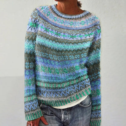 Olivia – Sweater with knit pattern