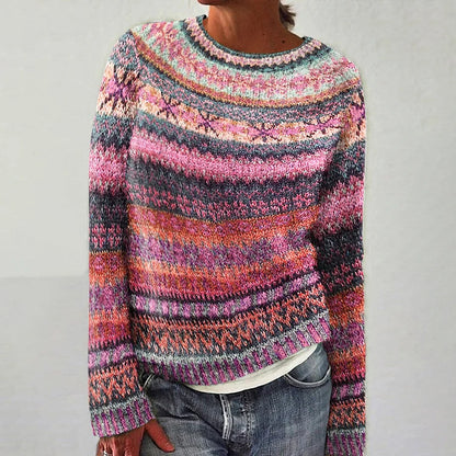 Olivia – Sweater with knit pattern