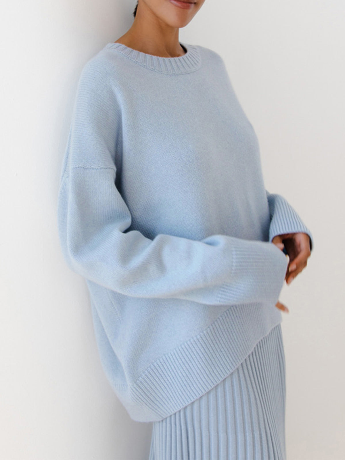 Amara – Oversized Pullover „Zuckerwatte“