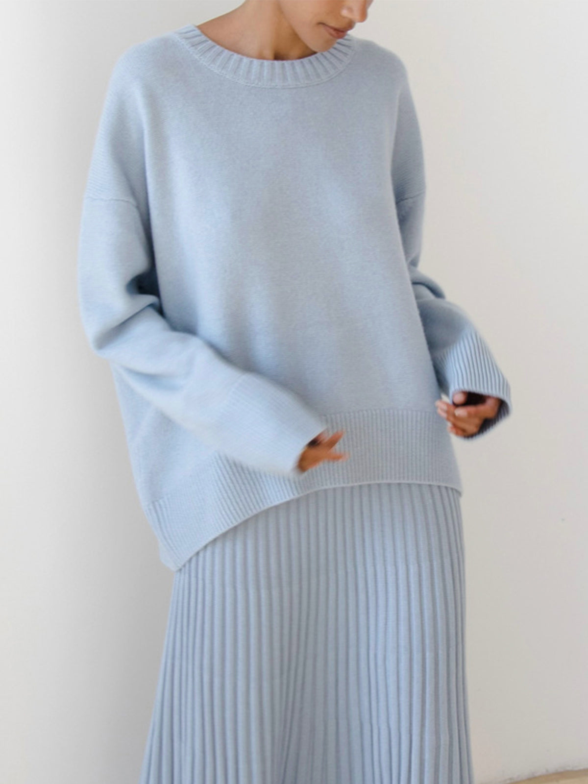 Amara – Oversized Pullover „Zuckerwatte“