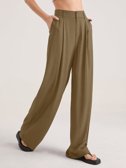 Nadia – High Waist Folded Front Pants