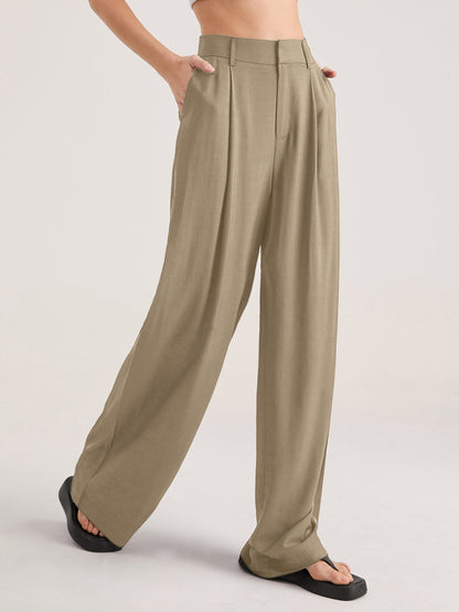 Nadia – High Waist Folded Front Pants
