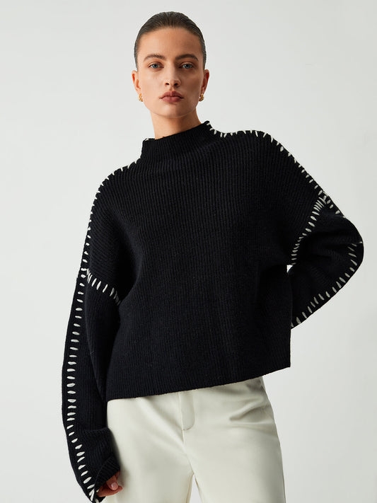 Theresa – Oversized Rollkragenpullover