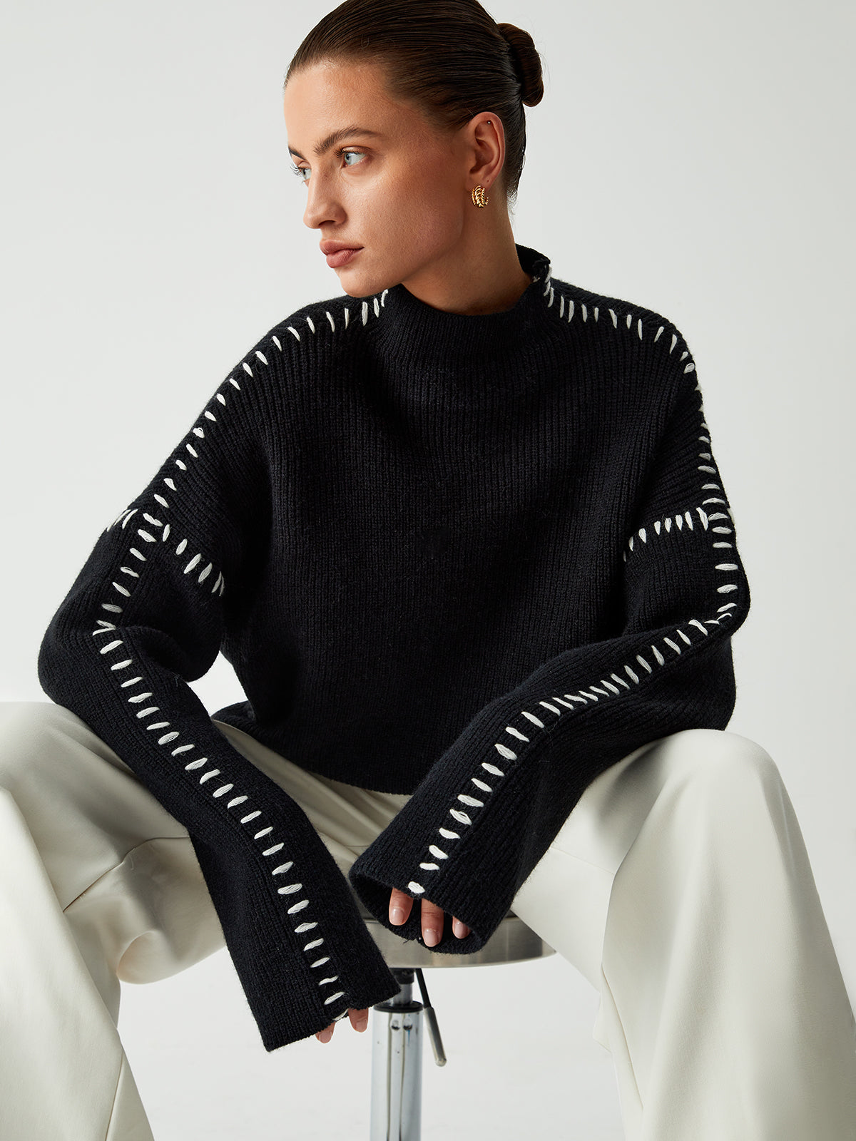 Theresa – Oversized Rollkragenpullover