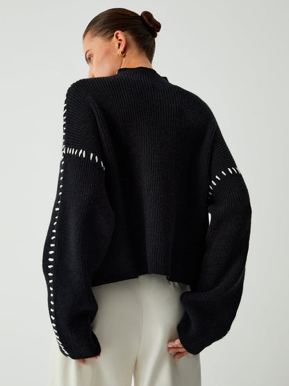 Theresa – Oversized Turtleneck Sweater