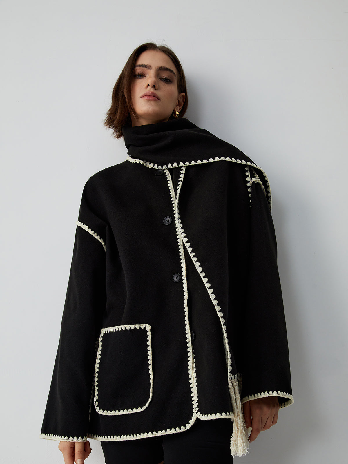 Elodie – Jacke mit Schal