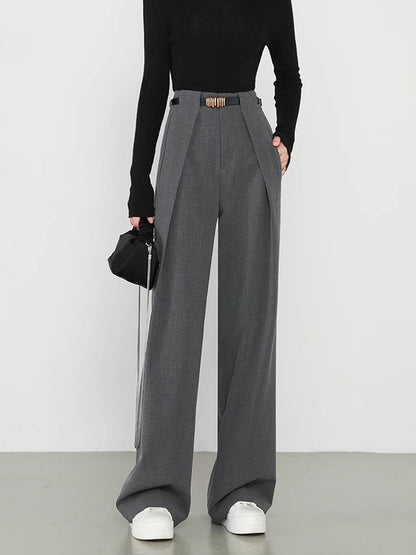 Lina – Straight Pants with Pockets