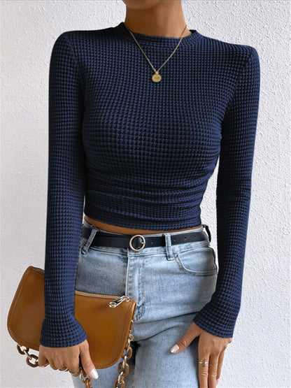 Tessa – Waffle Knit Slim Sweater
