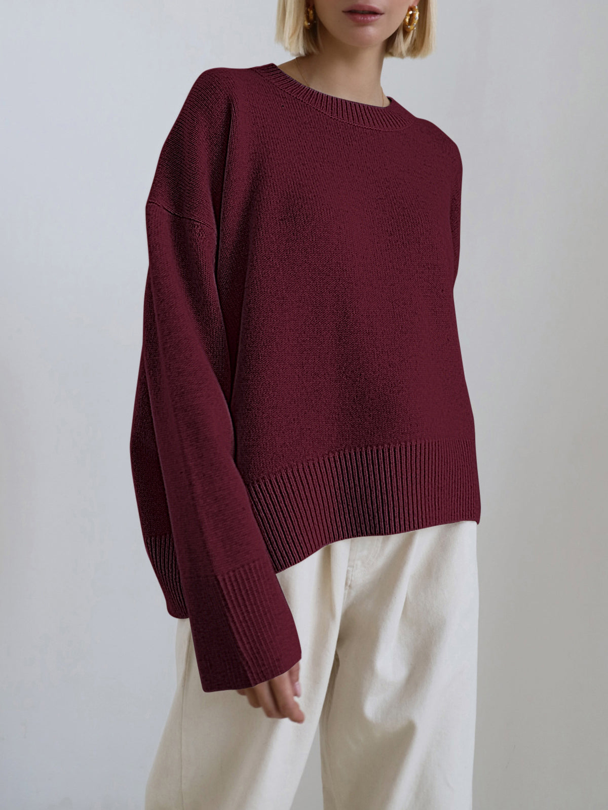 Amara – Oversized Pullover „Zuckerwatte“