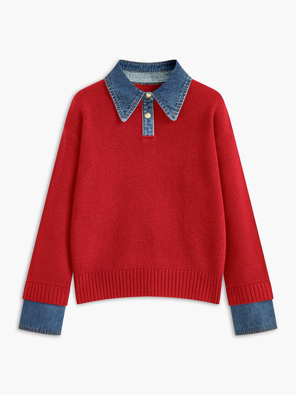 Nellie – 2-in-1 Sweater with Revers Panel