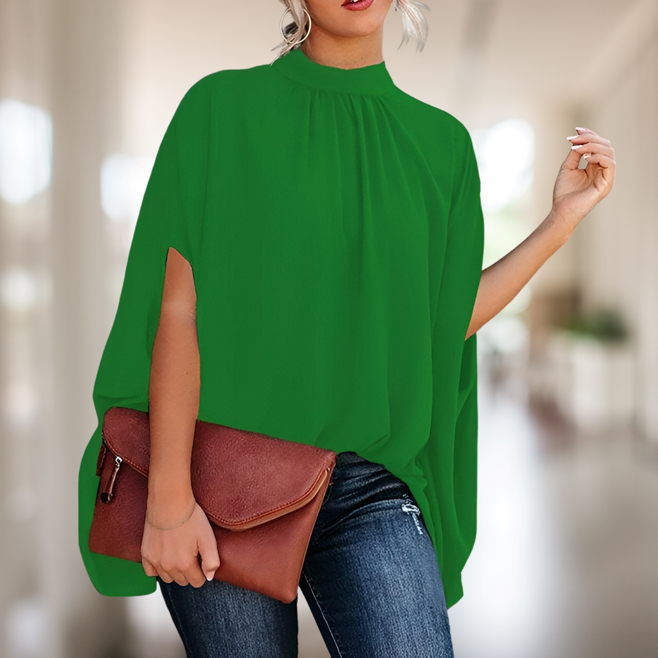 Zara - Stilvolle Bluse mit ausgestelltem Schnitt