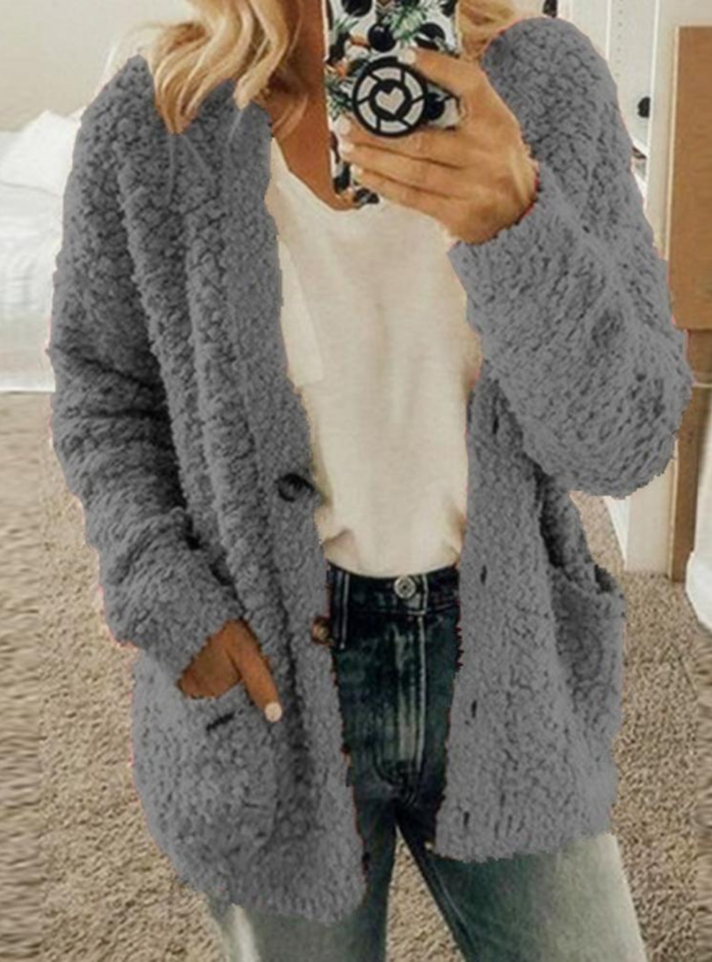 Elaine – Warme Strickjacke