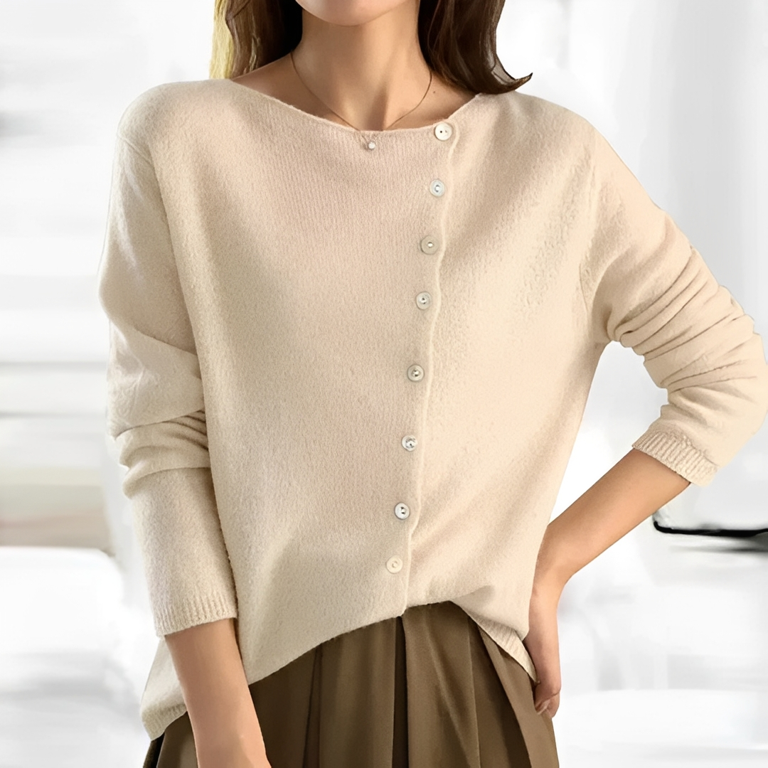 Hestia - Warmer und bequemer Knopf-Pullover für Frauen