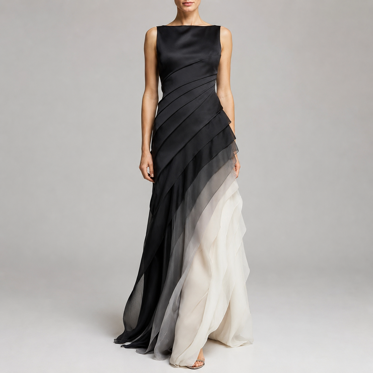 Celeste – Elegantes mehrschichtiges Abendkleid