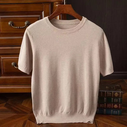 Lian – Short Sleeve Knit T-Shirt for Men