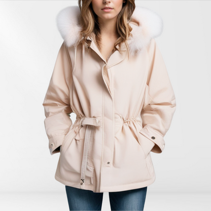 Cloe – Down jacket for women with removable collar