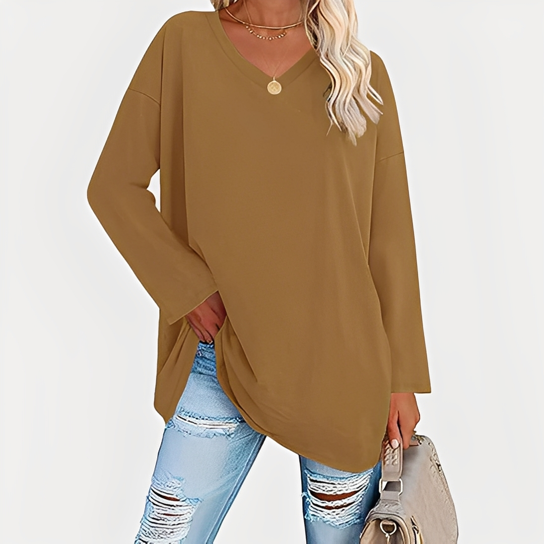 Laëtitia - Stylish, casual women's blouse with long sleeves