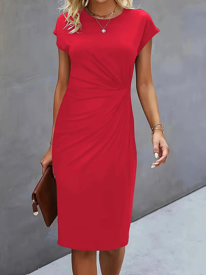 Reilly – Kleider Midi Damen mit Knoten vorne