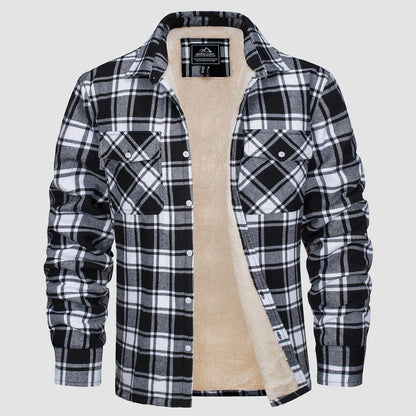 Marlon – Checked Winter Overshirt Jacket for Men