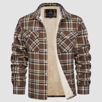 Marlon – Checked Winter Overshirt Jacket for Men
