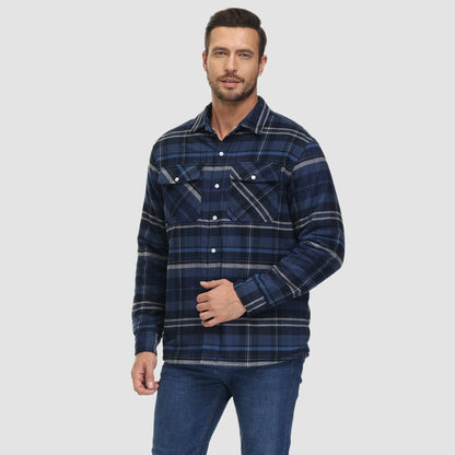 Marlon – Checked Winter Overshirt Jacket for Men