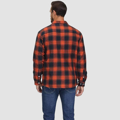 Marlon – Checked Winter Overshirt Jacket for Men