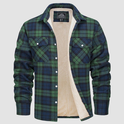 Marlon – Checked Winter Overshirt Jacket for Men