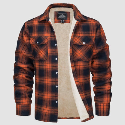 Marlon – Checked Winter Overshirt Jacket for Men