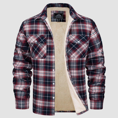 Marlon – Checked Winter Overshirt Jacket for Men
