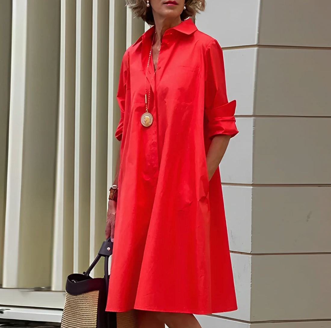 Alissa - Stilvolles und bequemes Damen-Midikleid.