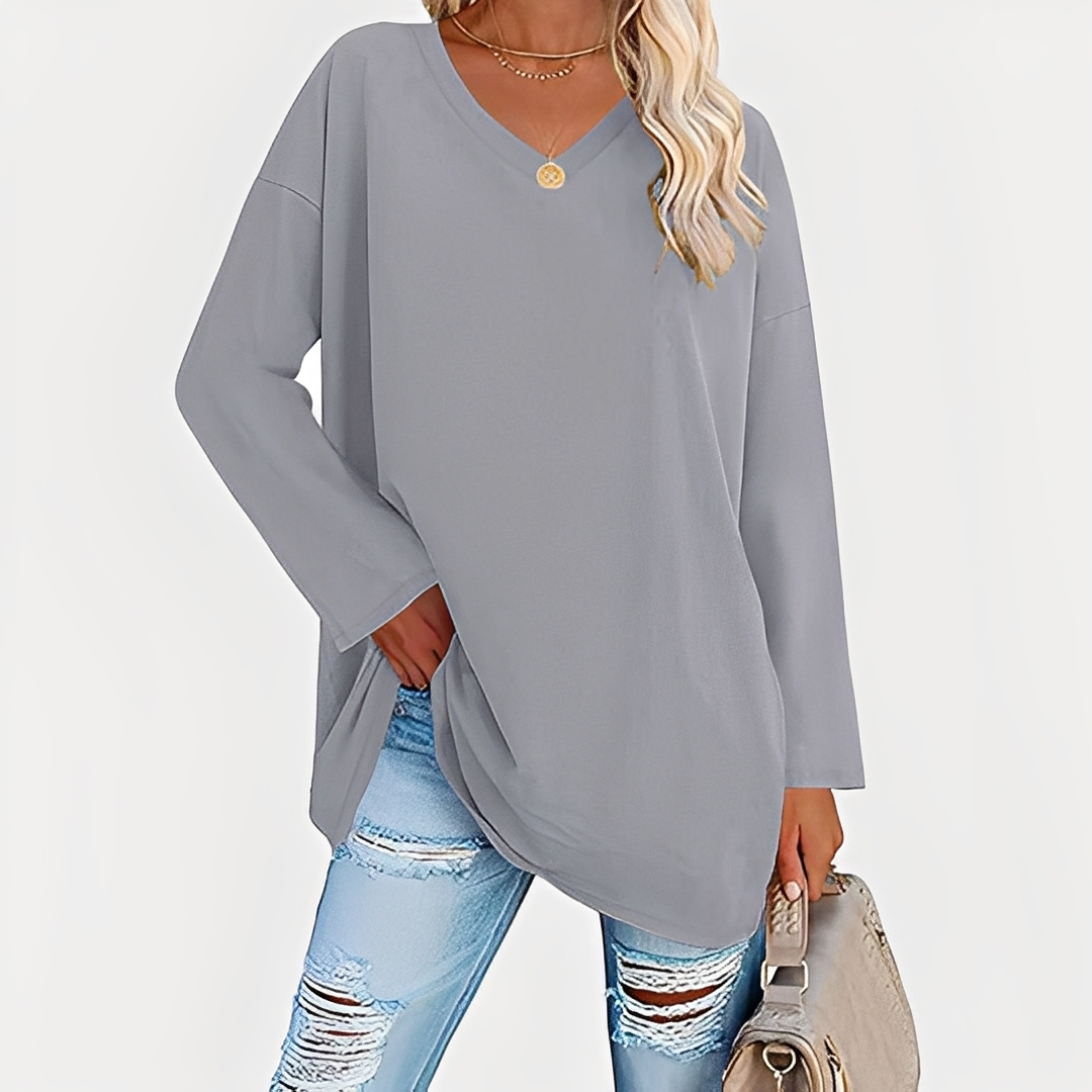 Laëtitia - Stylish, casual women's blouse with long sleeves
