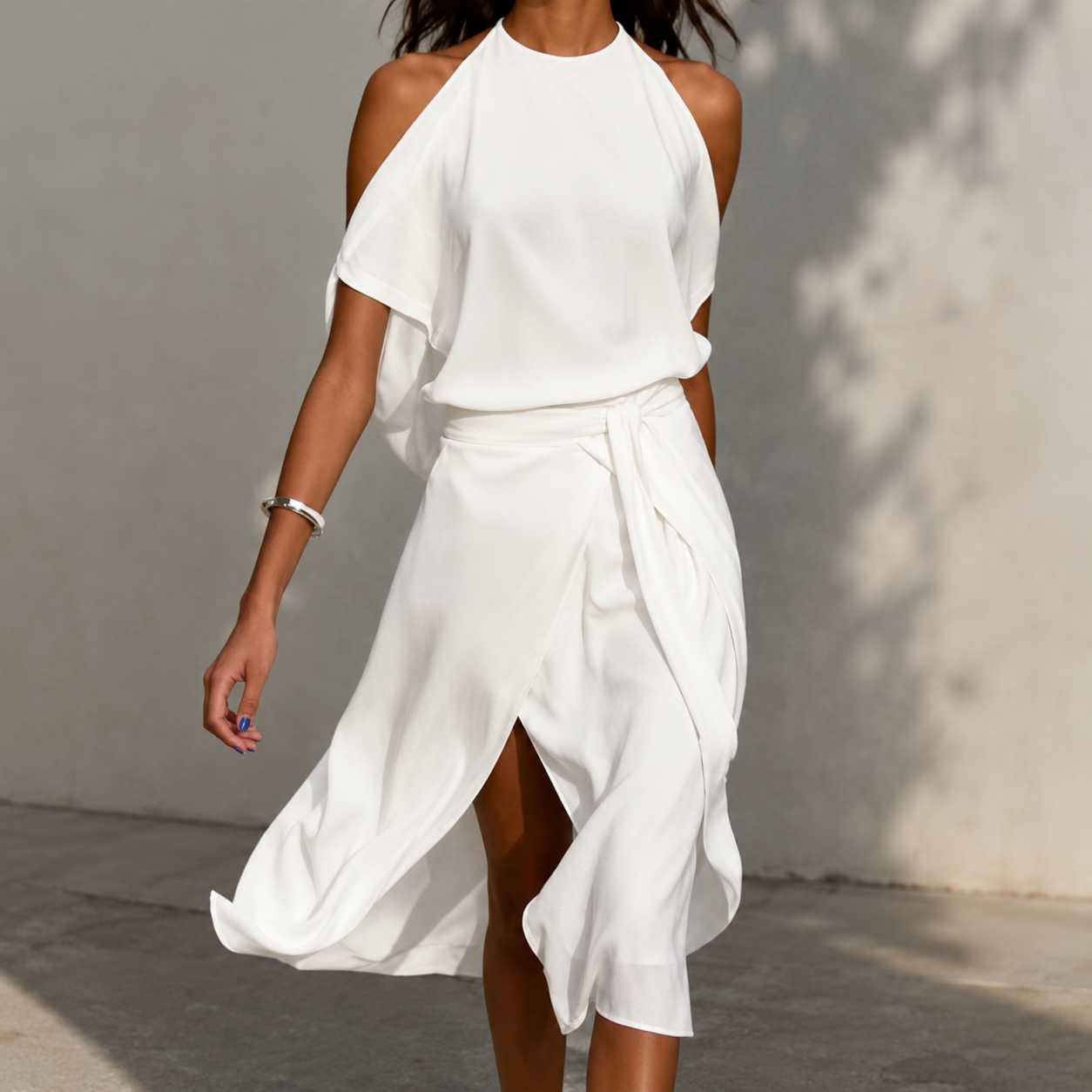 Celestine - Midikleid mit asymmetrischem Saum