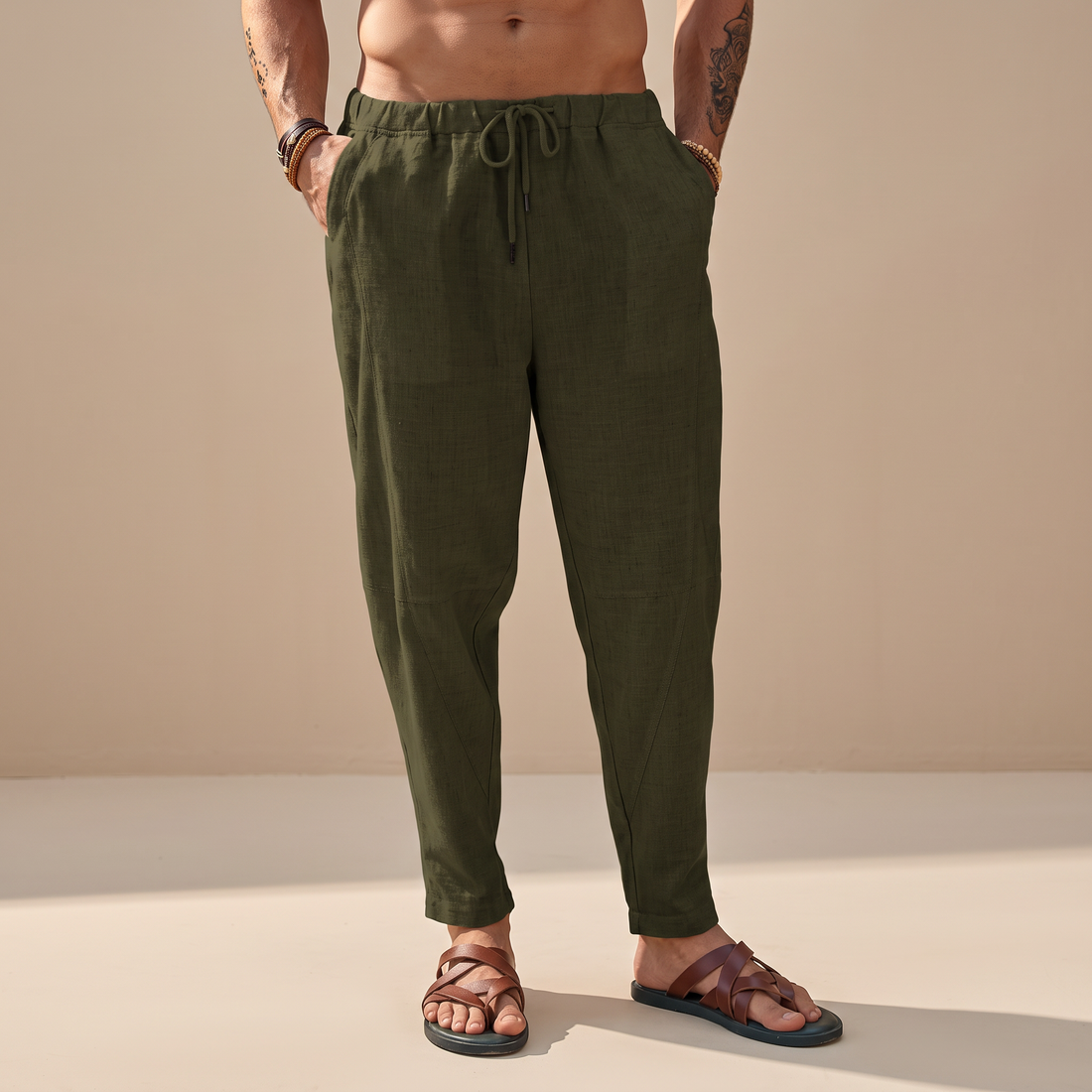 Abel - Weit geschnittene Strandhose