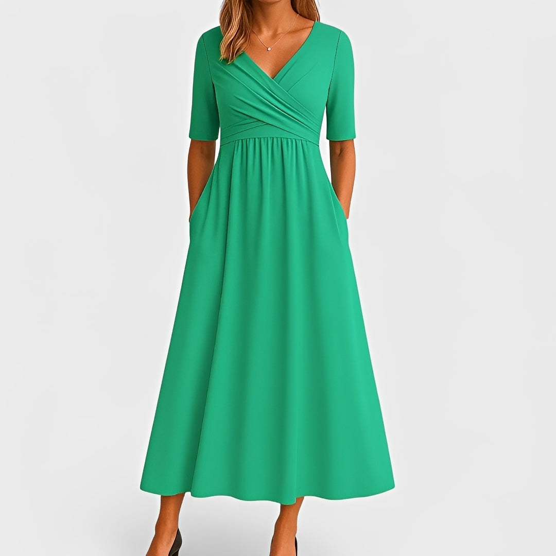Piper - Midikleid mit kurzen Ärmeln