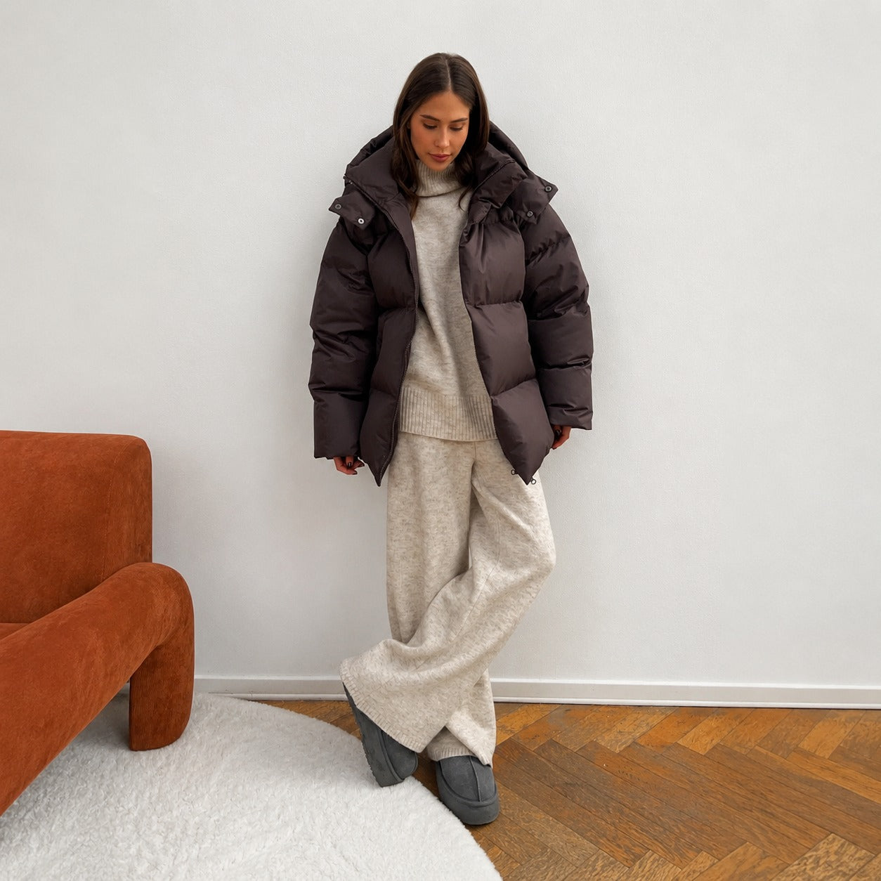 Natalia - Dicke Jacke mit Kapuze