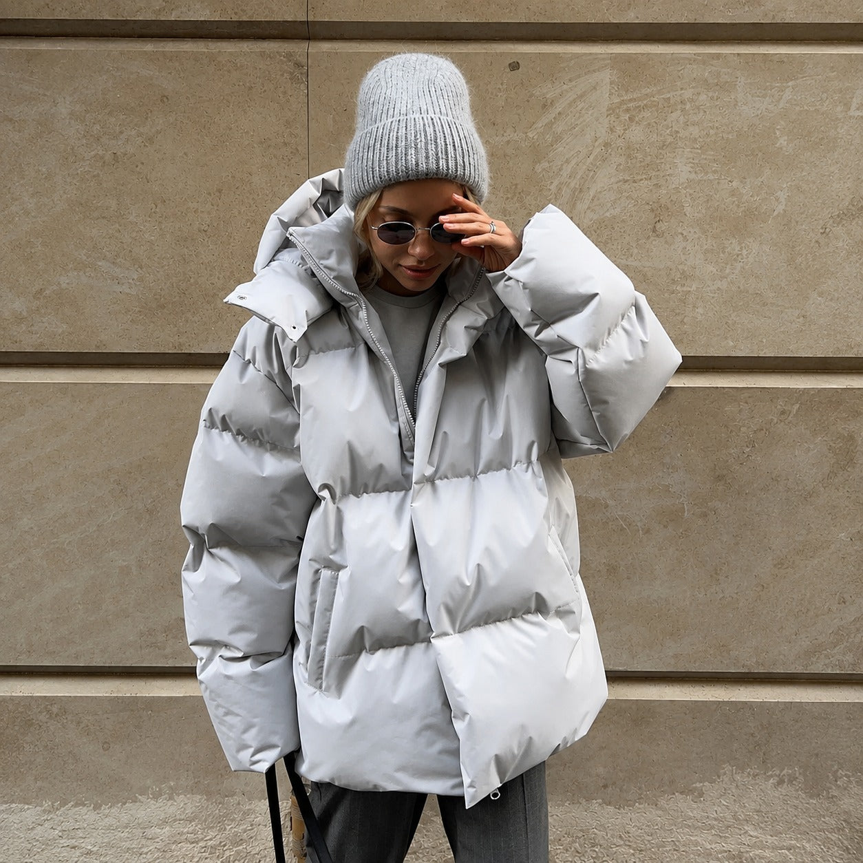Natalia - Dicke Jacke mit Kapuze