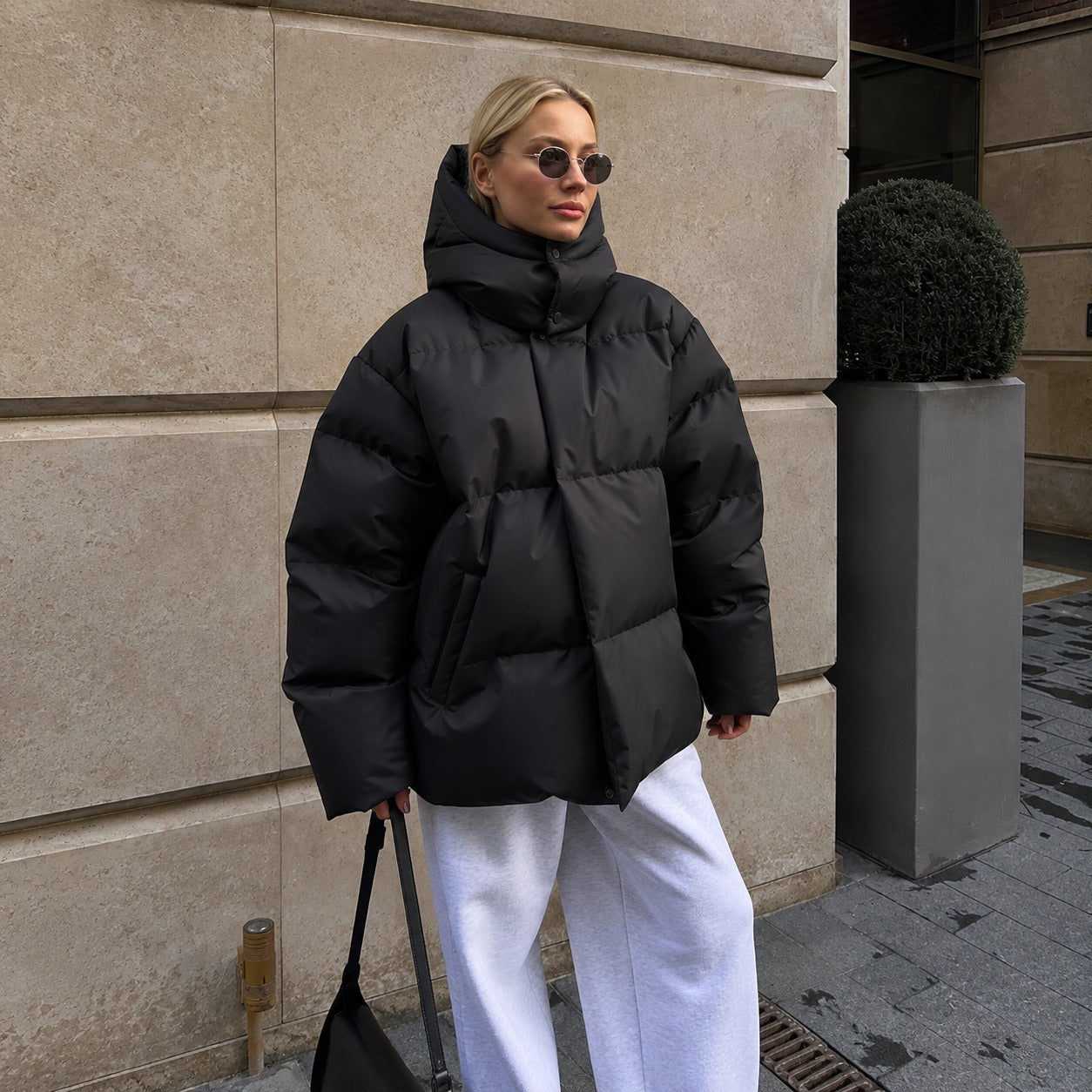Natalia - Dicke Jacke mit Kapuze