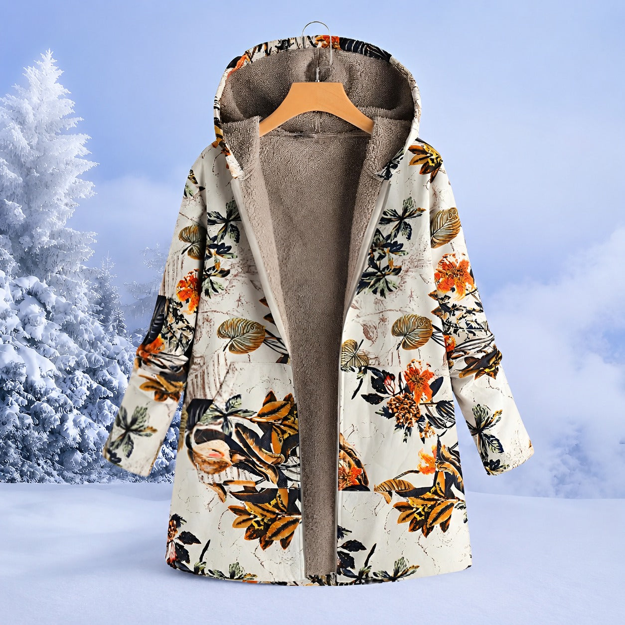 FluffCoat - Farbenfrohe, stilvolle Winterjacke