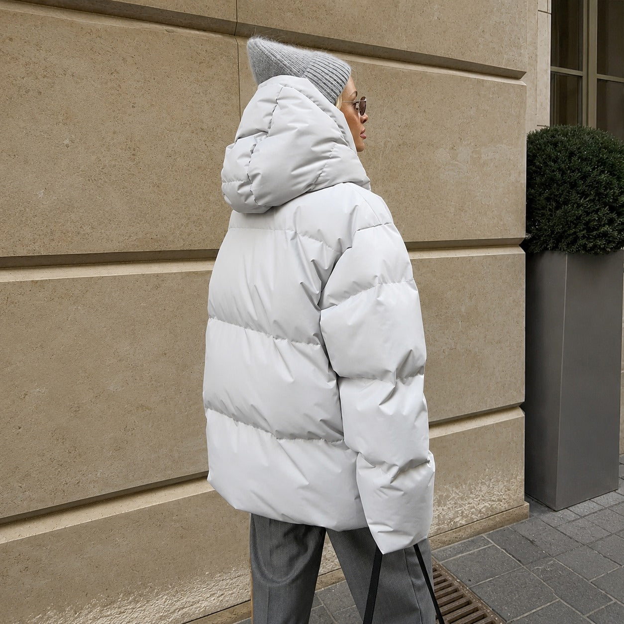 Natalia - Dicke Jacke mit Kapuze