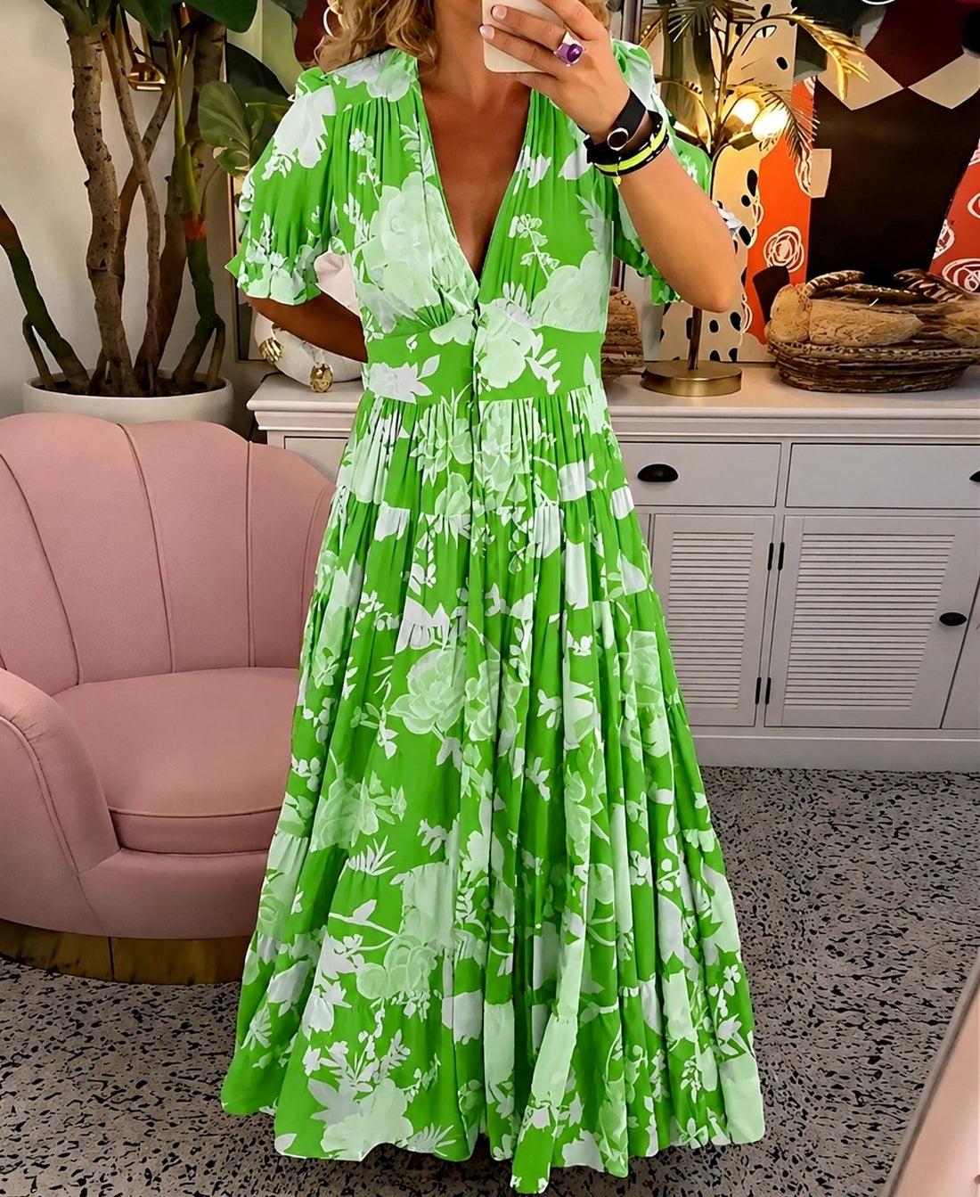 Emmie - Weiter blumiger Look