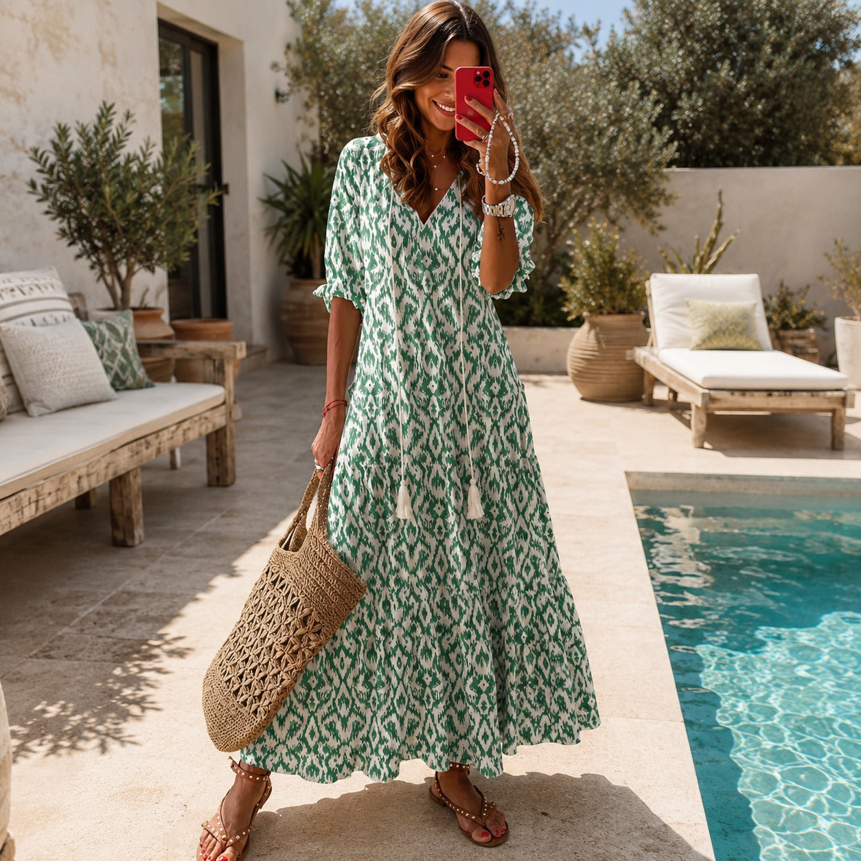 Lindsay - Luftiges Boho-Kleid mit Verzierungen