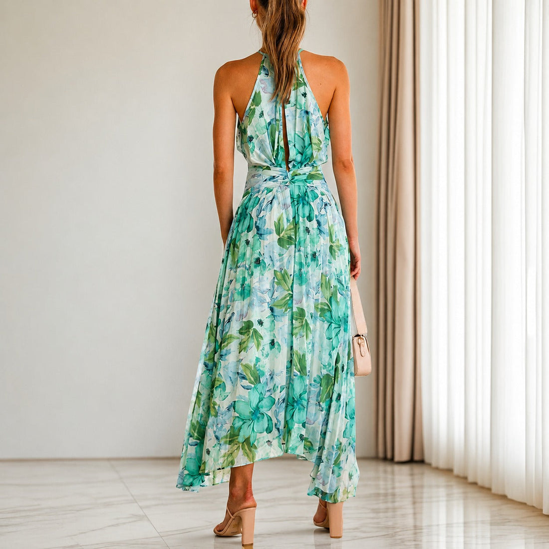Emaan - Stilvolles Maxikleid mit Blumenmuster