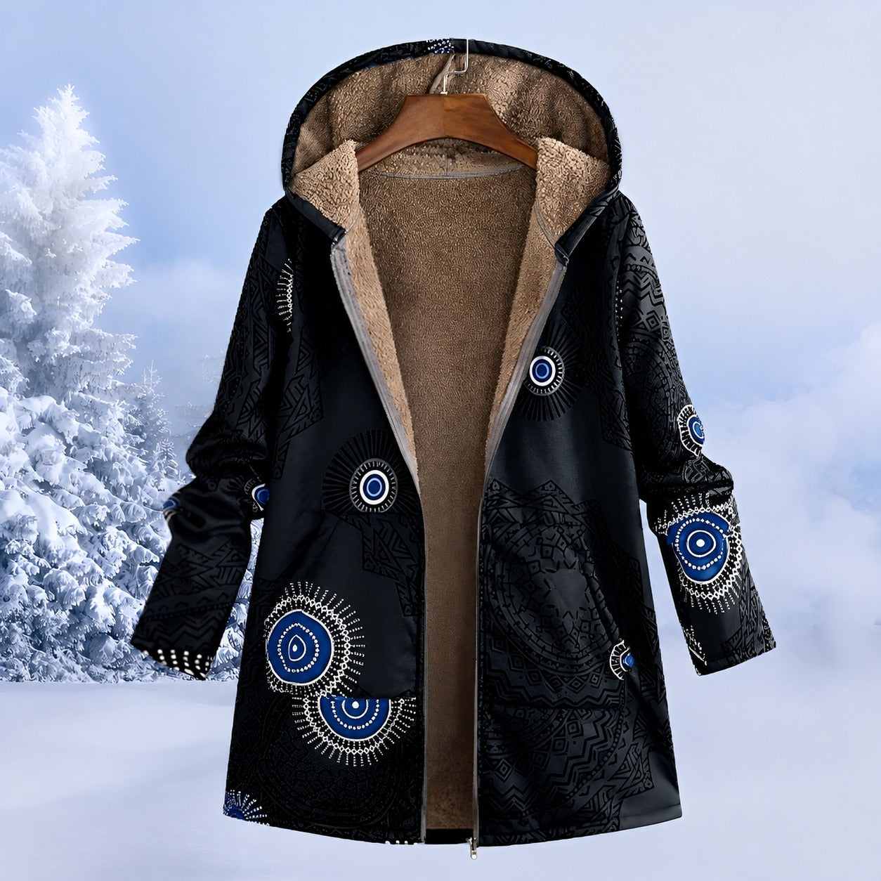 FluffCoat - Farbenfrohe, stilvolle Winterjacke